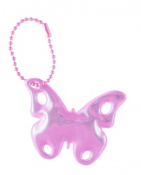 3M Reflective Pendant (pink butterfly)